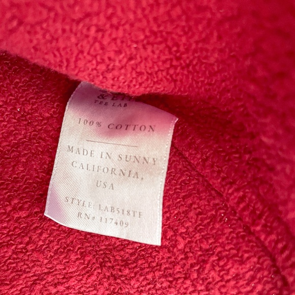 Frank & Eileen Effie Triple Fleece Funnel Neck Capelet Red L NWOT - Picture 8 of 9